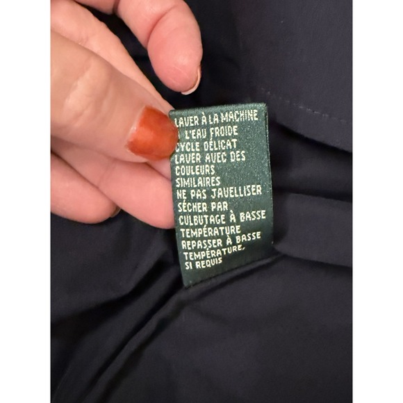 Vtg Lauren Ralph Lauren Wrap Blouse Womens PM Long Sleeve Two Collared Options - Picture 7 of 8